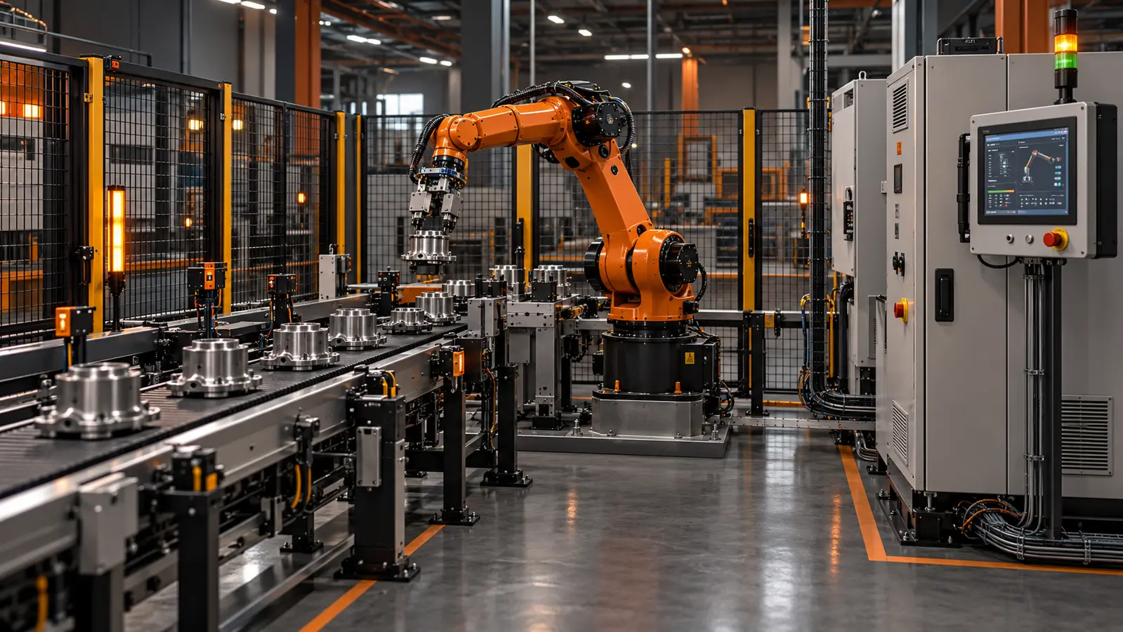 Ambiente industrial automatizado